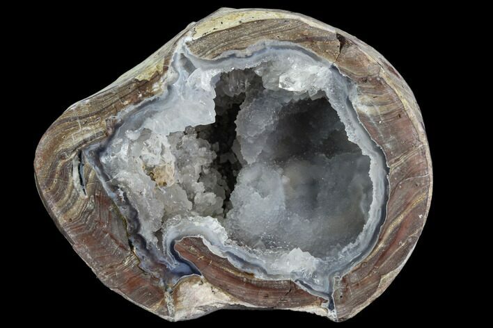 Crystal Filled Dugway Geode (Polished Half) #121648